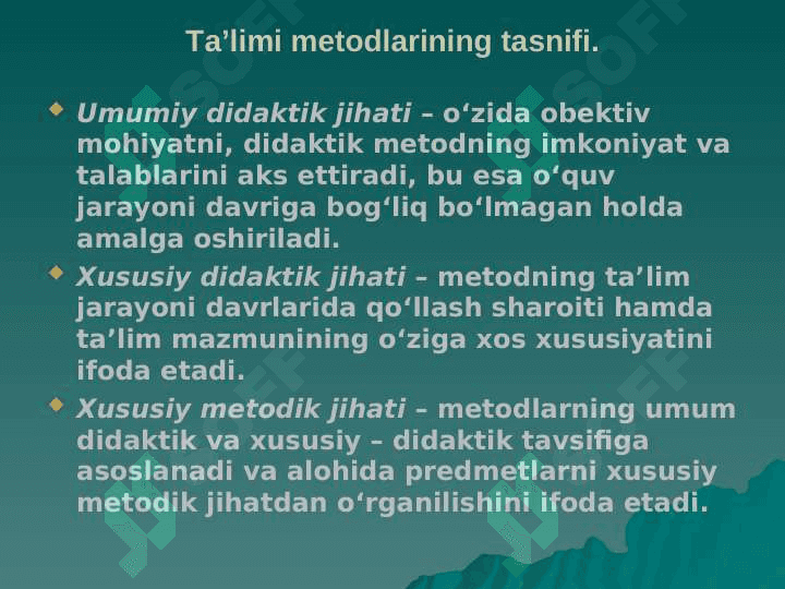 Kasbga yo‘naltirish metodining funksiyalari 7