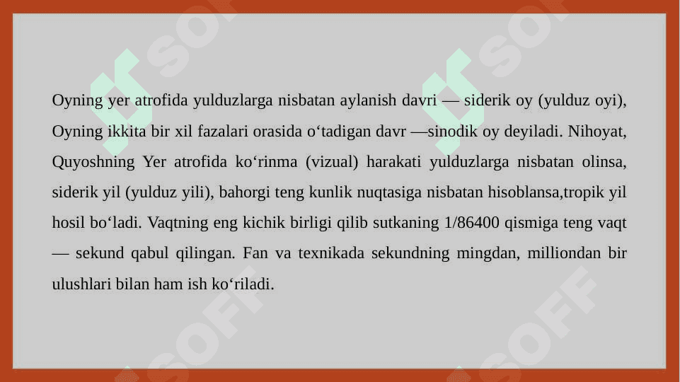 Vaqt haqida tushuncha slayd 4