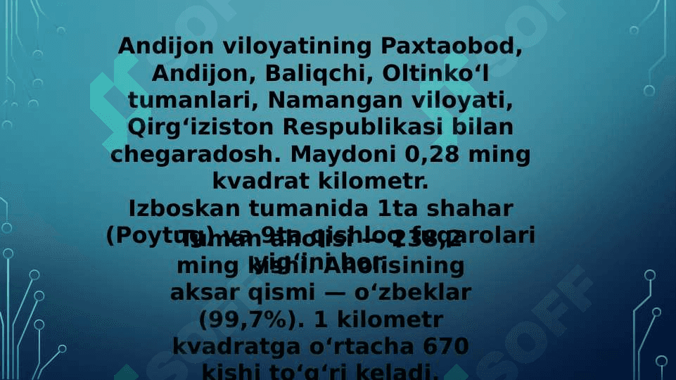 IZBOSKAN TUMANI STATISTIKASI 4
