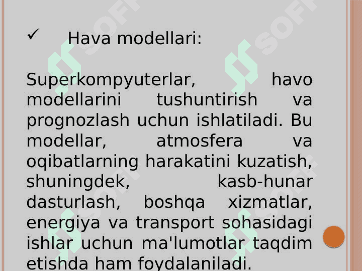 Superkompyuterlarga misollar(qurilish, ishlash tamoyillari,mikrosxemalar) 7