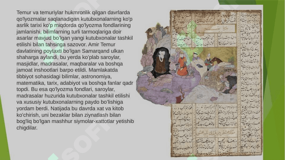 Amir Temur va temuriylar davrida kitobat san’ati 2