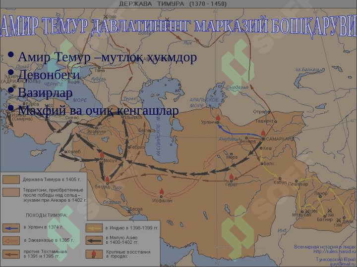 Amir Temur saltanatida davlat boshqaruvi 5