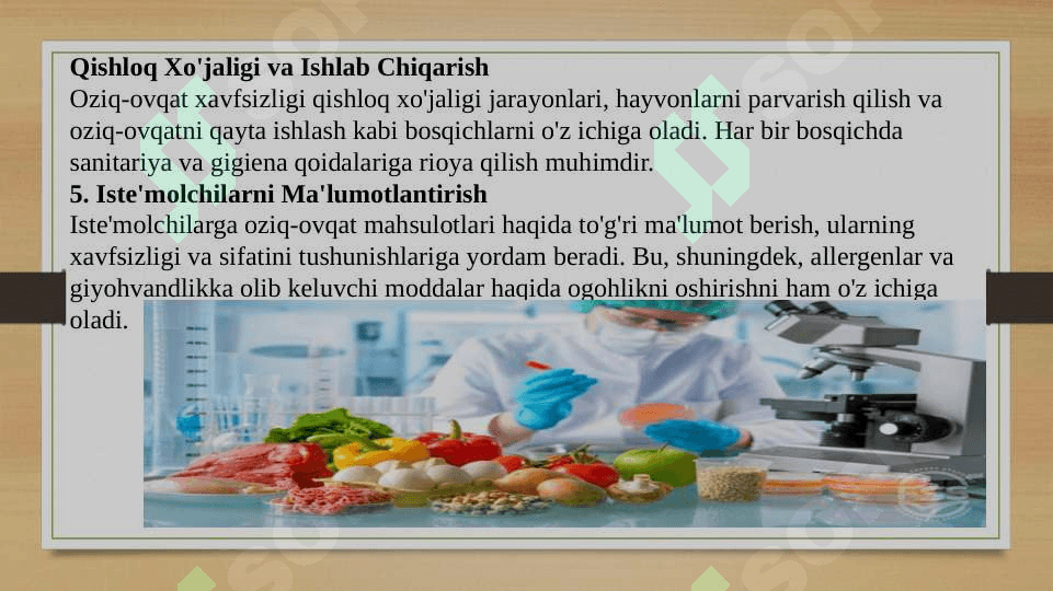 Oziq-ovqat xavfsizligi haqida 4