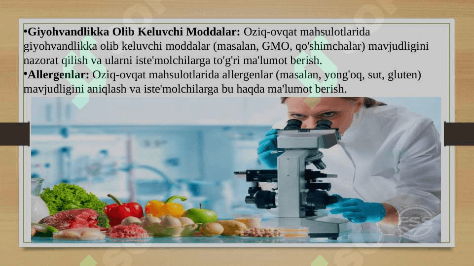 Oziq-ovqat xavfsizligi haqida 6