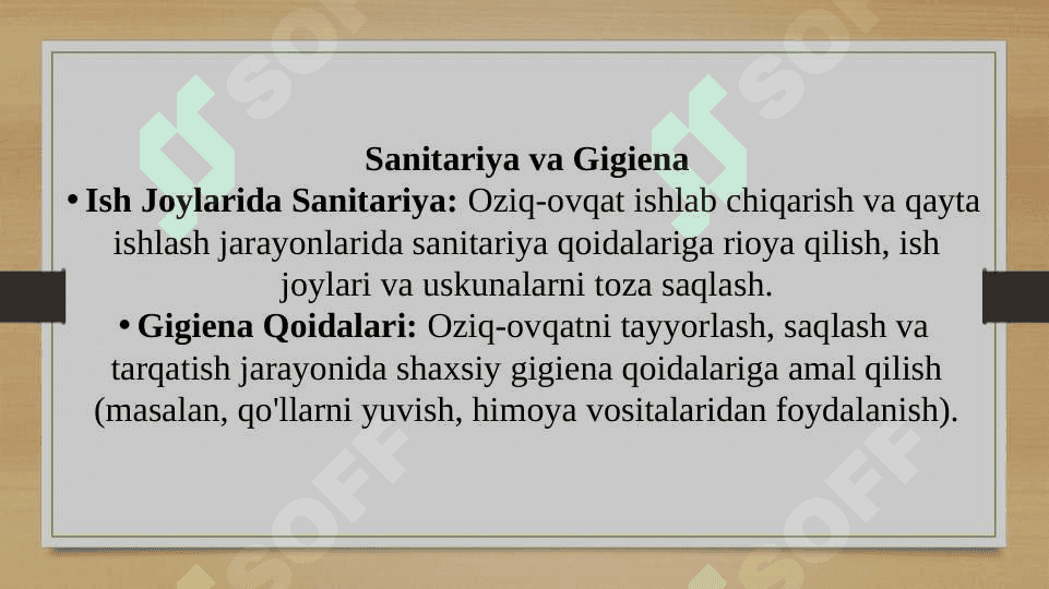 Oziq-ovqat xavfsizligi haqida 7