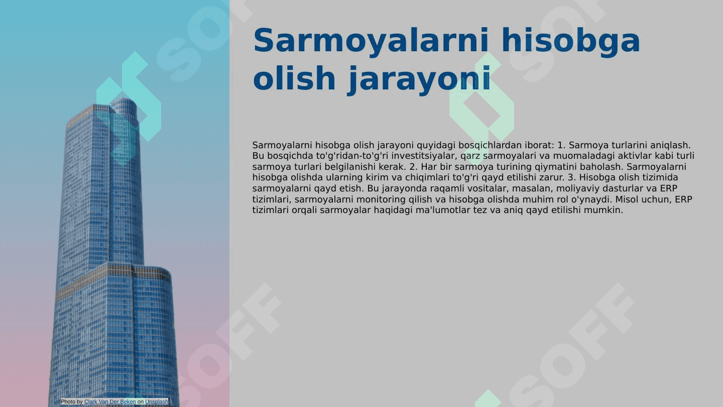 Shoʻba qaram xoʻjalik korxonalarida sarmoyalarni hisobga olish va konsolidatsiyalashgan moliyaviy hisobotlarni tuzish 4