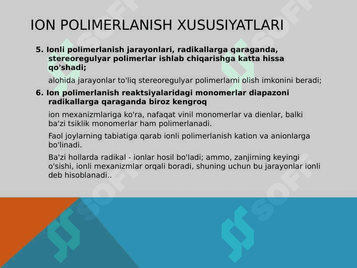Polimerlar kimyosi 4