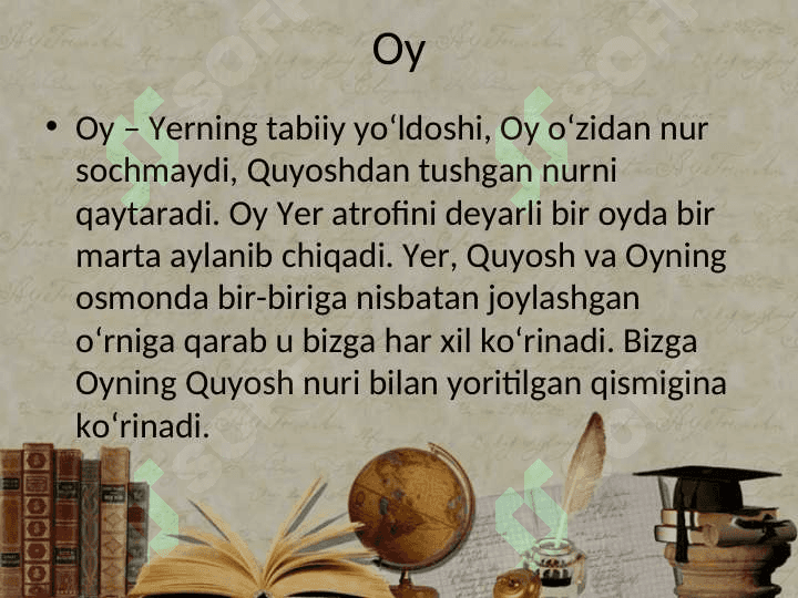 Quyosh, Oy   va  yulduzlar 7