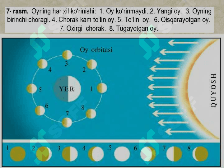 Quyosh, Oy   va  yulduzlar 8