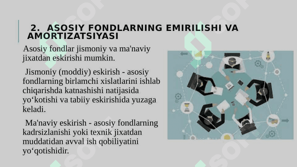 KORXONANING ASOSIY FONDLARI 6