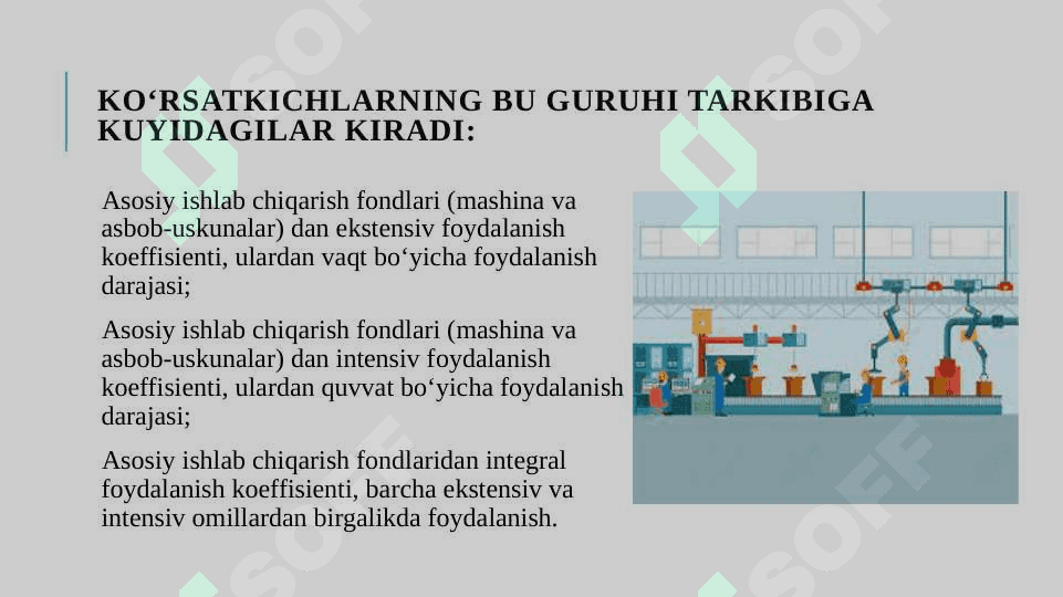 KORXONANING ASOSIY FONDLARI 8