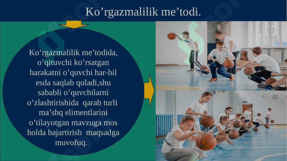 Jismoniy tarbiya mashg‘ulotlarida qo‘llaniladigan jismoniy tarbiya metodlari 7