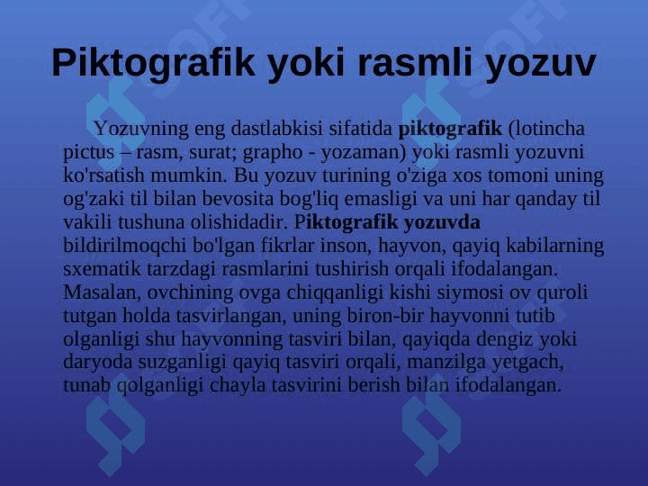 YOZUV tarixi va turlari 3