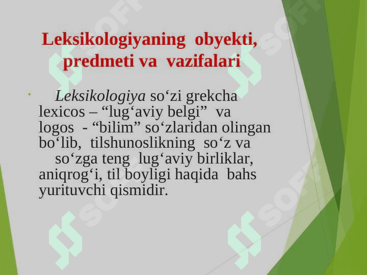 Lеksikоlоgiya. Tilning lug‘at tarkibi. Leksikografiya 3