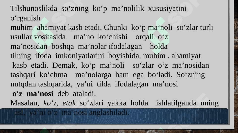 Leksik polisemiya va monosemiya 3