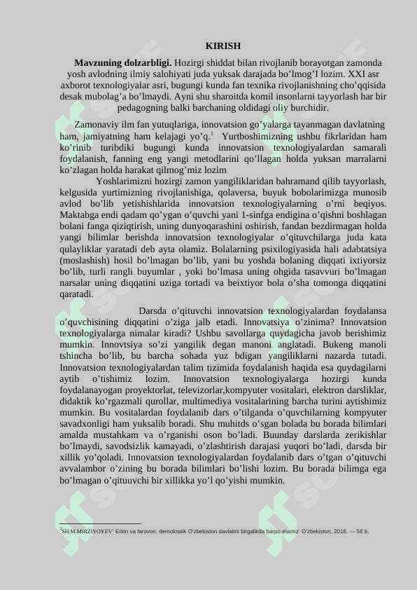 INTEGRATSIYALANGAN DARSLARNI SAMARADORLIGINI OSHIRISH OMILLARI 2