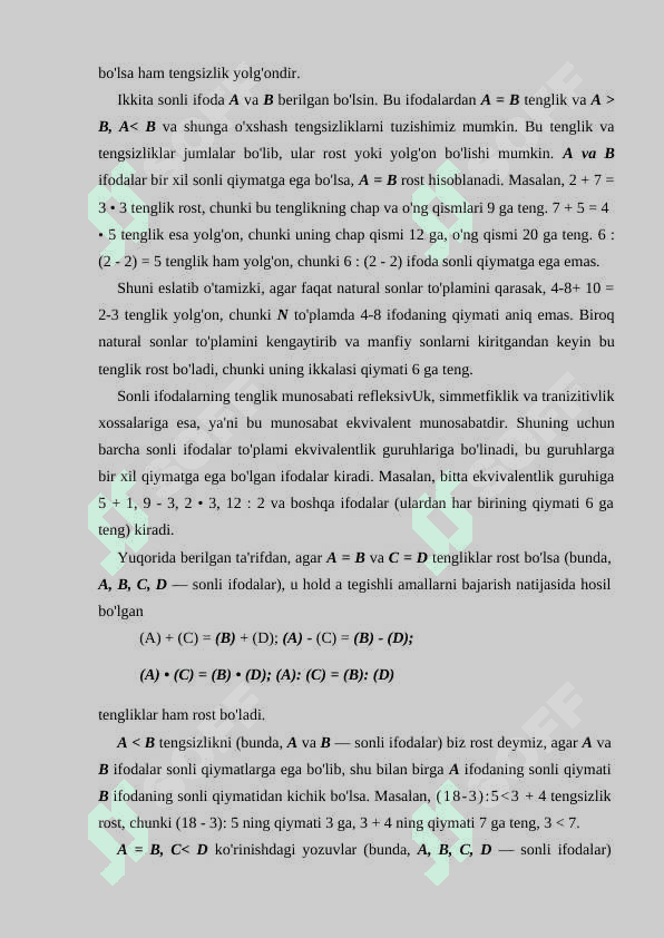 Boshlang’ich sinf o’quvchilarini sonli ifodalar ustida ishlashga o’rgatish metodlari. 7
