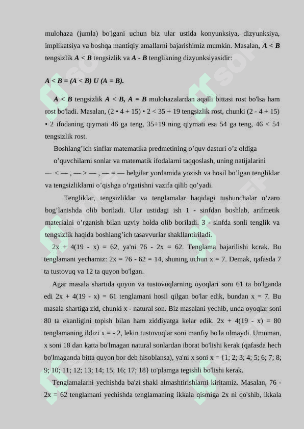 Boshlang’ich sinf o’quvchilarini sonli ifodalar ustida ishlashga o’rgatish metodlari. 8