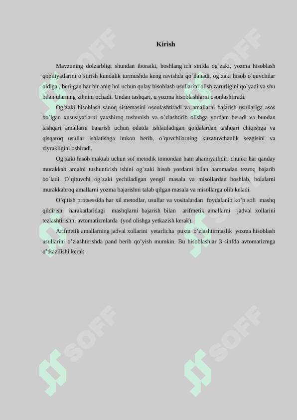 2-sinf o'quvchilarida og'zaki va yozma hisoblashni shakllantirish metodlari 2