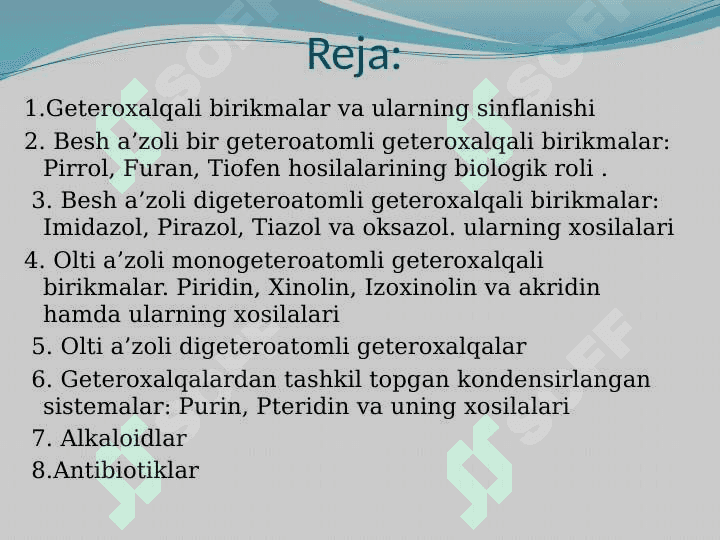 Geterosiklik birikmalar 2