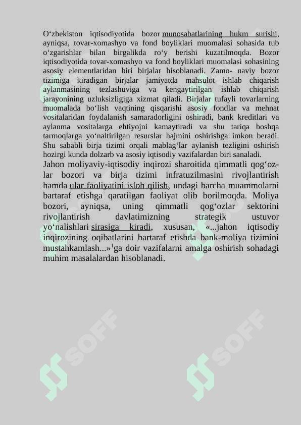 Birja ishi. 2