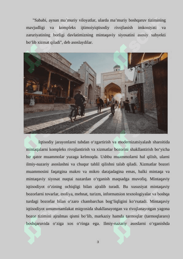 Mintaqaviy turizm mavzusi boyicha Mustaqil ish 2024/2025 3