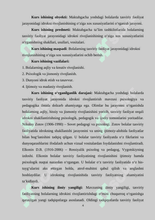 MAKTABGACHA YOSHDAGI BOLALARDA TASVIRIY FAOLIYAT JARAYONIDAGI IDROKNI RIVOJLANISHI 4