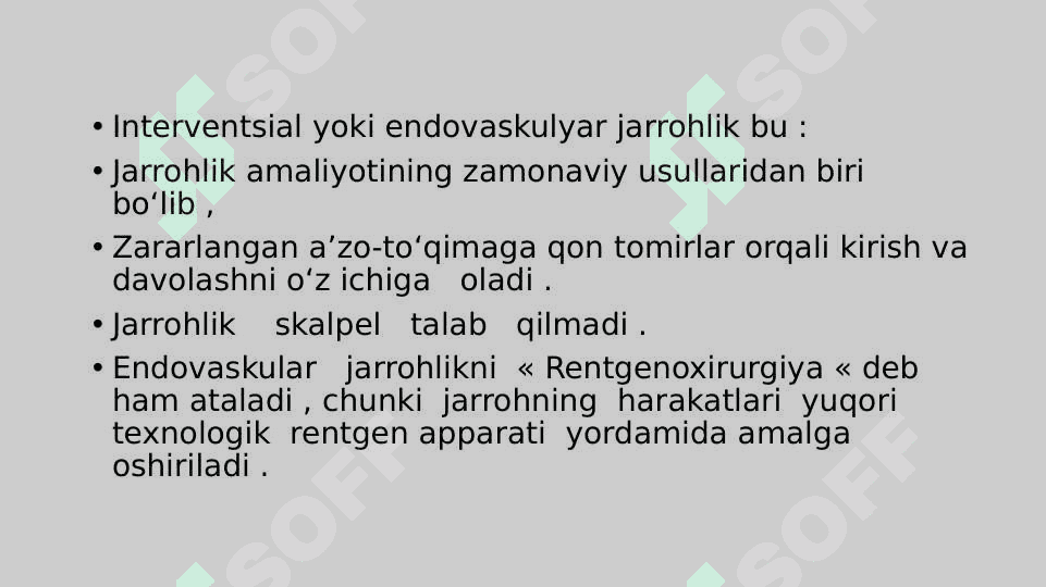 Interventsion va metobolik jarrohlik asoslari 2