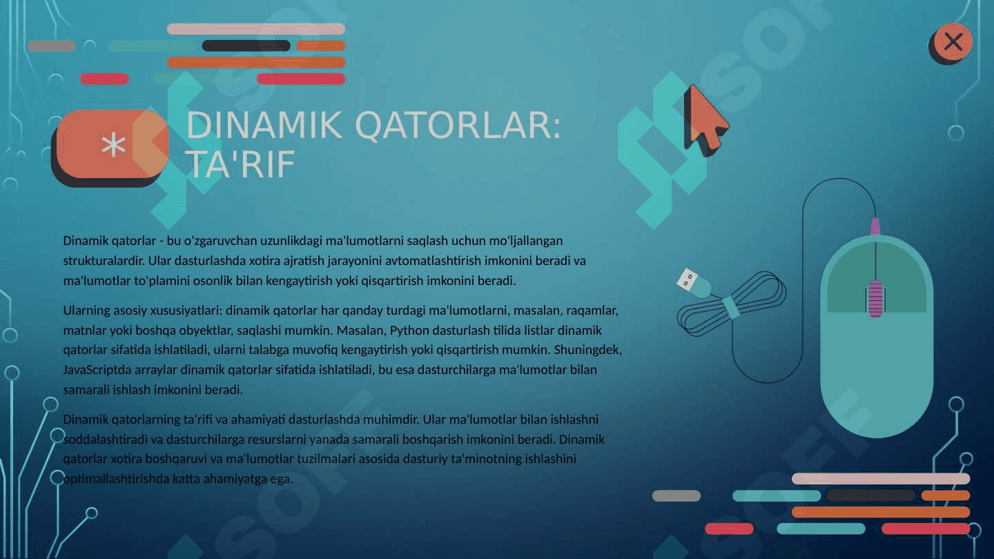 Dinamik qatorlarni tuzishning asosiy qoidalari 3