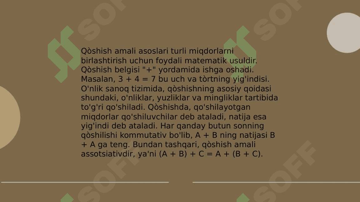 Natural sonlarni qo'shish taqdimot 4