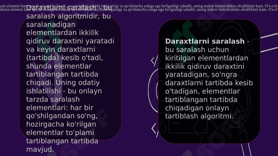 DARAXTSIMON SARALASH VA UNING TAHLILI 4