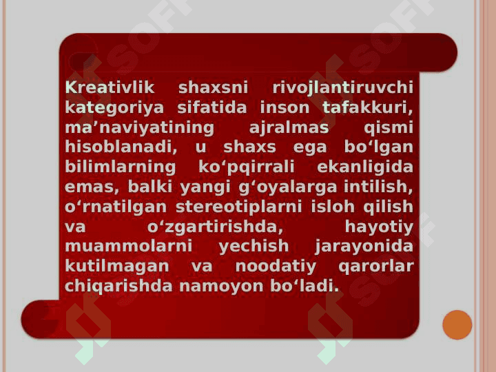 Kreativ fikrlash va ijodkorlik 3