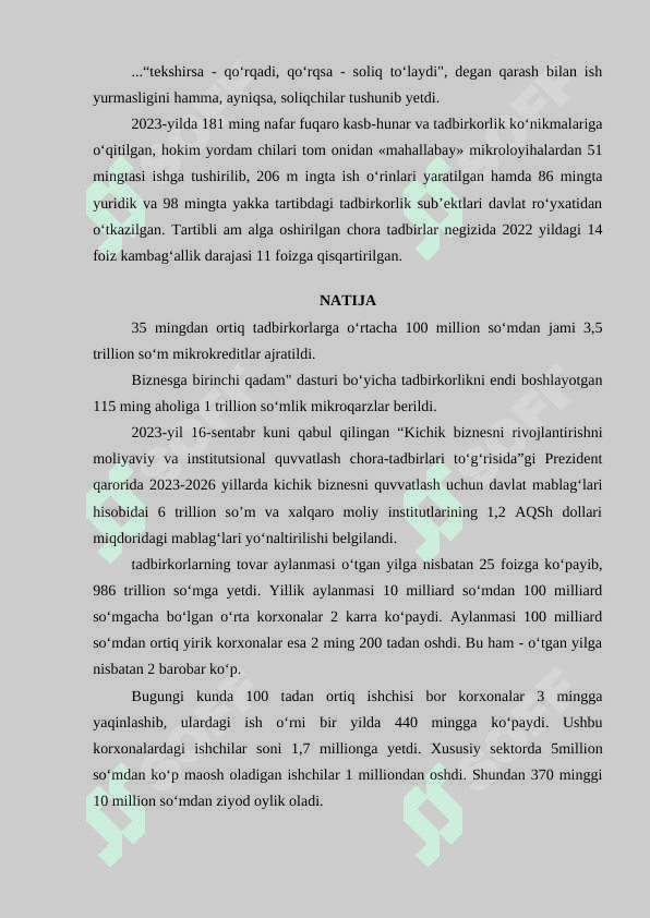Yangi O'zbekistonda amalga oshirilayotgan o'zgarishlar va  Yangi O‘zbekistonning Besh Ustuni 8