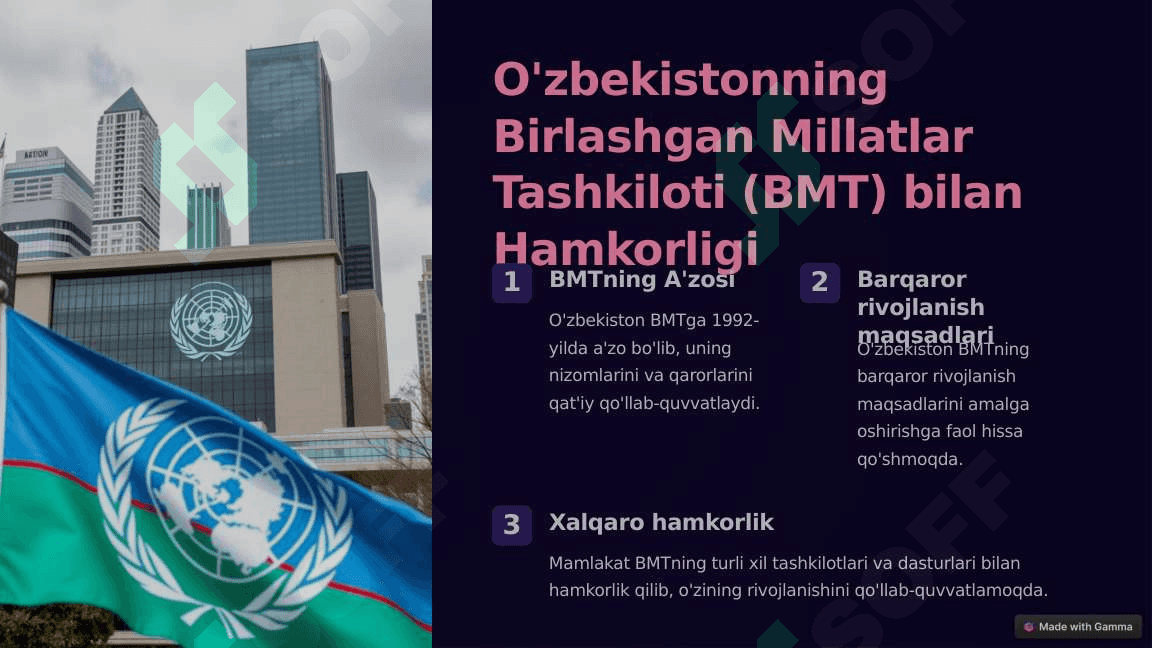 O'zbekistonning Xalqaro Hamkorlik Aloqalari 3