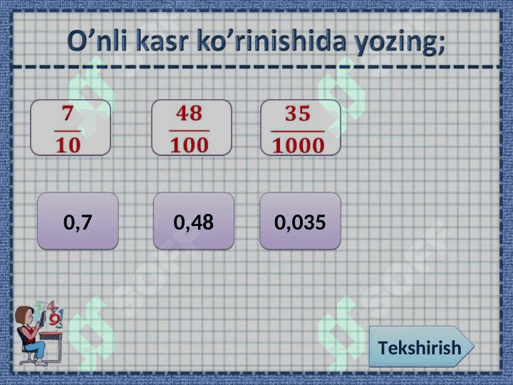 O’nli  kasrlar 2