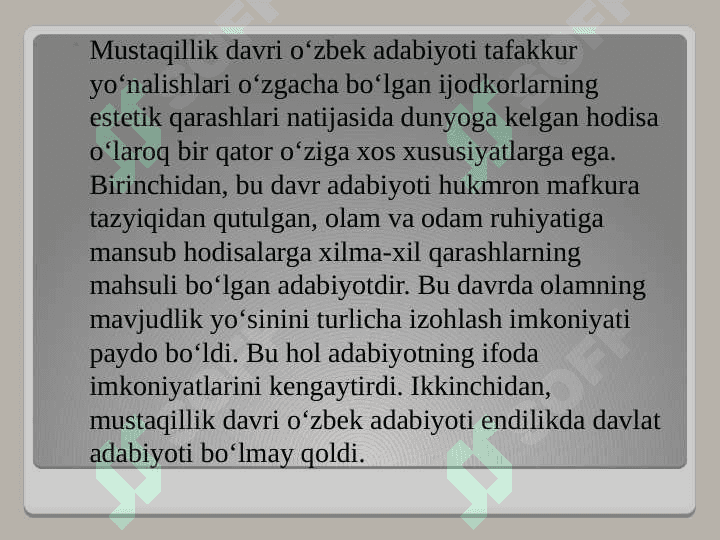 Istiqlol davri o`zbek  she`riyati sohasidagi izanishlar 4