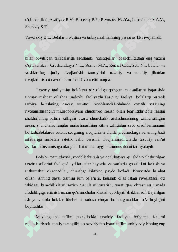 Tasviriy faoliyat mashg’ulotlarida loyihani amalga oshirish metodari va usullari 4