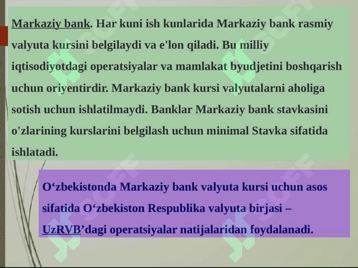 VALYUTA KURSINING MAKROIQTISODIY SIYOSATGA TAʼSIRI 6