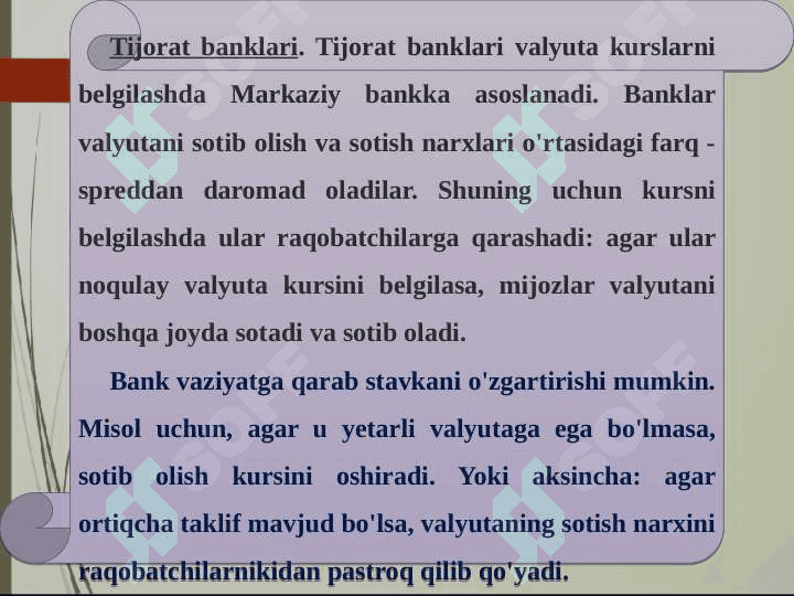 VALYUTA KURSINING MAKROIQTISODIY SIYOSATGA TAʼSIRI 7