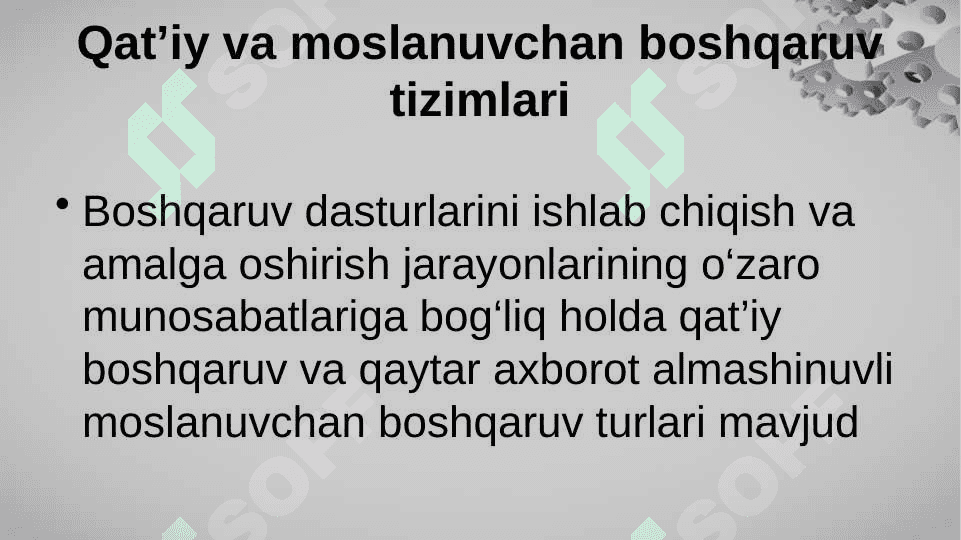 Tizim elementlari, turlari va reaktivligi 7