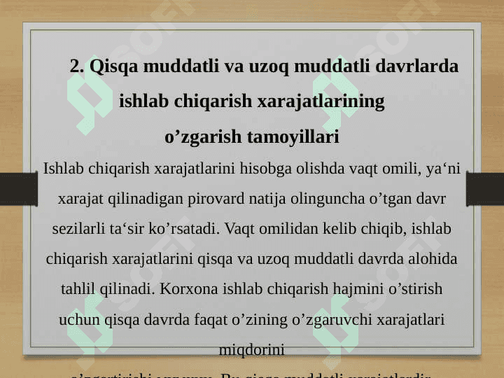 Mamlakatni modernizatsiyalash sharoitida korxona foydasi va uni maksimallashtirish yoʻllari 7