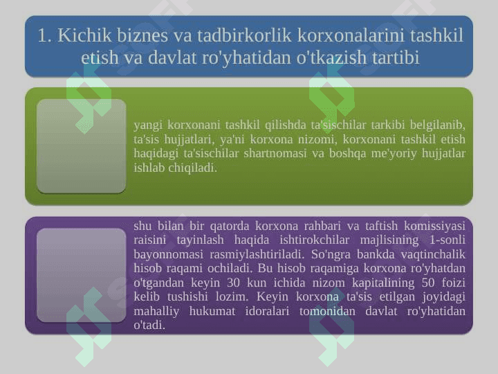 Kichik biznes va tadbirkorlik faoliyatini tashkil etish va boshqarish 2
