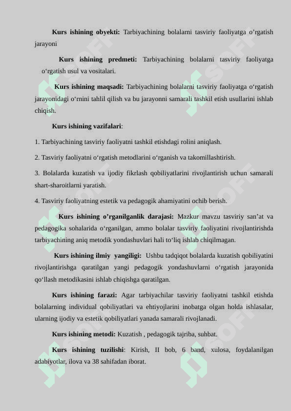 TARBIYACHINING BOLALARNI TASVIRIY FAOLIYATGA O‘RGATISH JARAYONIDAGI METODIKASI 4