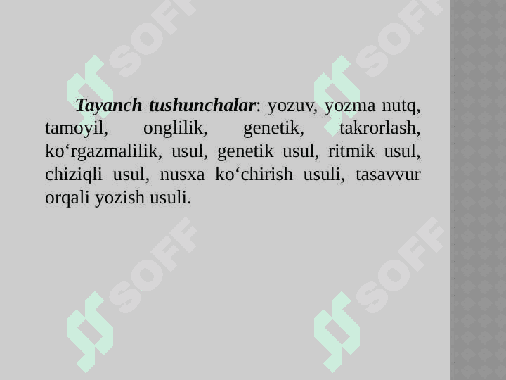 Husnixatga o‘rgatish tamoyillari. Husnixatga o‘rgatish usullari 2
