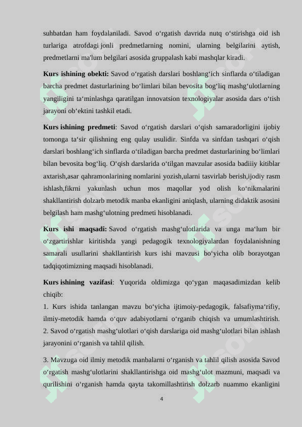 SAVOD O’RGATISHDA SINFDAN TASHQARI ISHLARNI TASHKIL ETISH 4