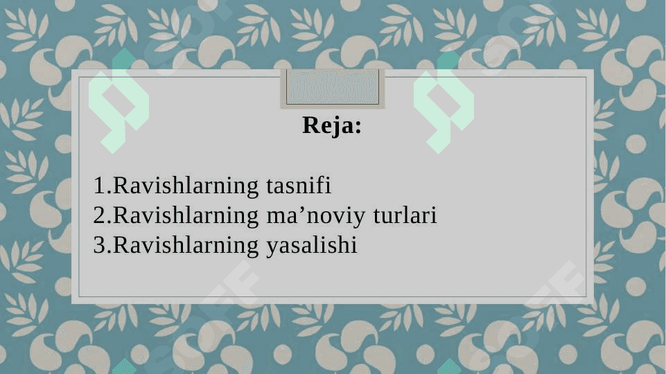 RAVISH SO‘Z TURKUMI VA UNING LEKSIK-GRAMMATIK  XUSUSIYATLARI 2