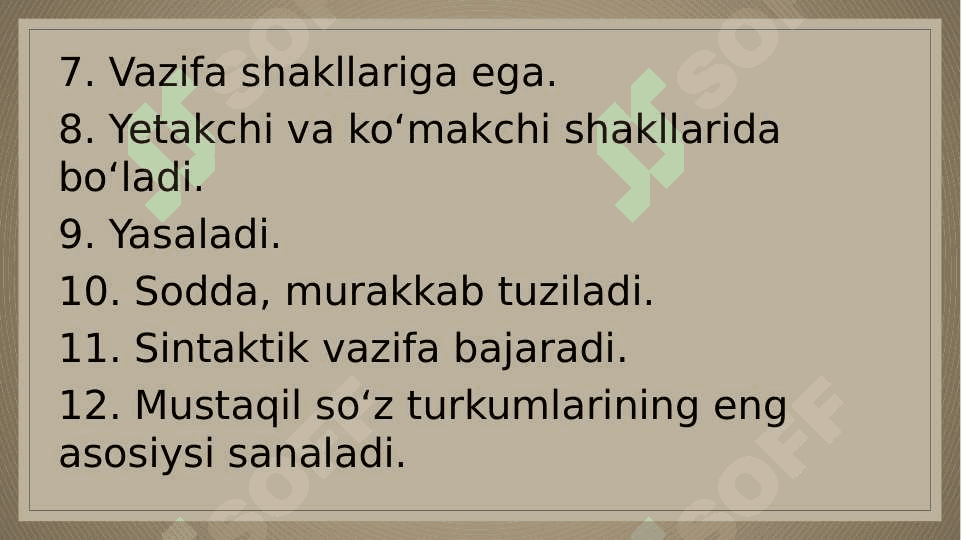 Fe’l so`z turkumi 4