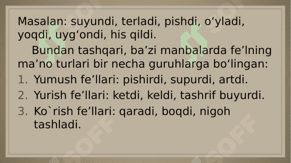Fe’l so`z turkumi 6