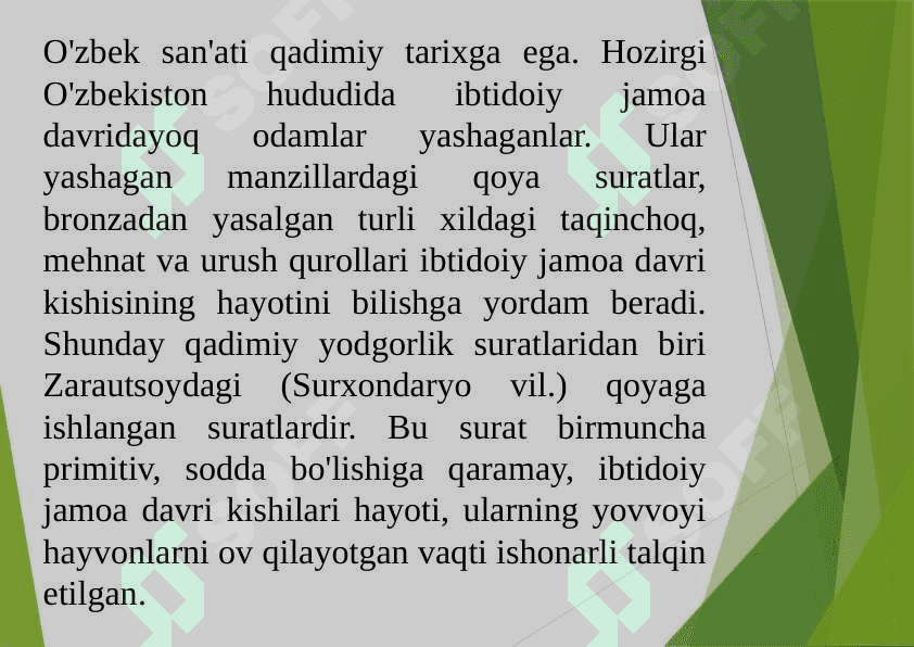 O`zbek san`atining jahon san`ati bilan integratsiyalashuvi (2) 2