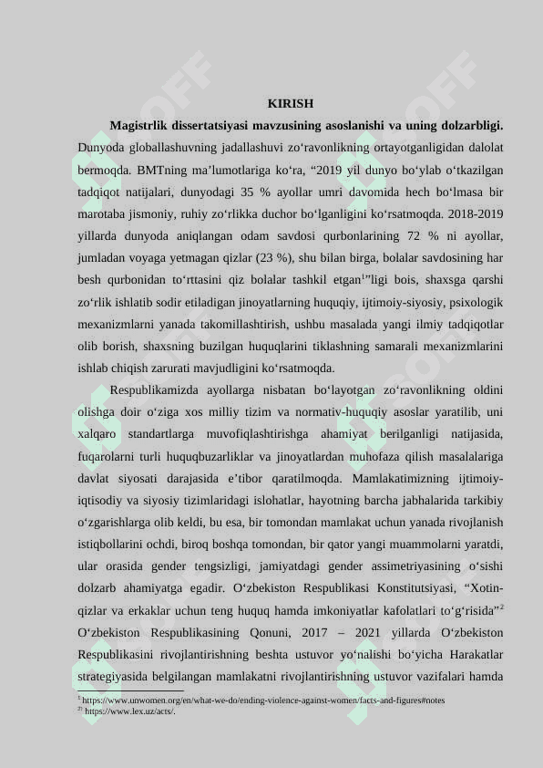 OILADA AYOLLARGA NISBATAN ZO’RAVONLIKLARNING IJTIMOIY-PSIXOLOGIK OMILLARI 3